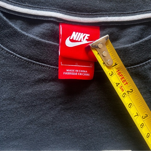 Nike Athletic Just Do It #95 Long Sleeve Shirt Black Men’s Size Large - Picture 2 of 6